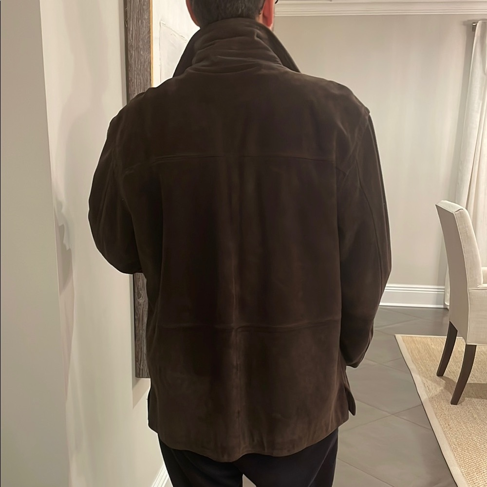 Men's Brown Suede Jacket